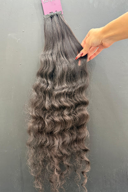 PRE-BONDED VIRGIN SLAVIC CURLY 58cm : 59g