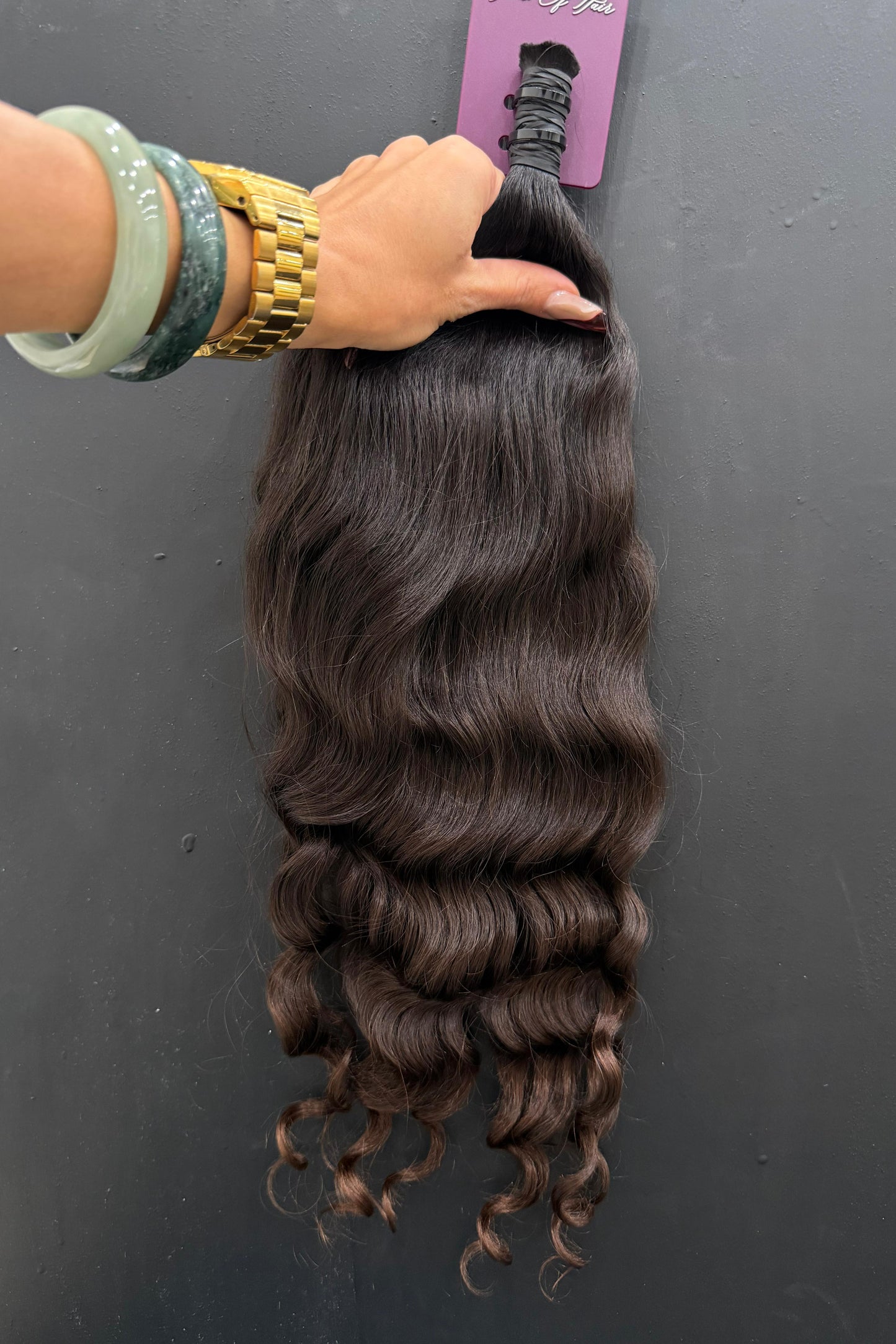 VIRGIN SLAVIC CURLY 50cm : 90g