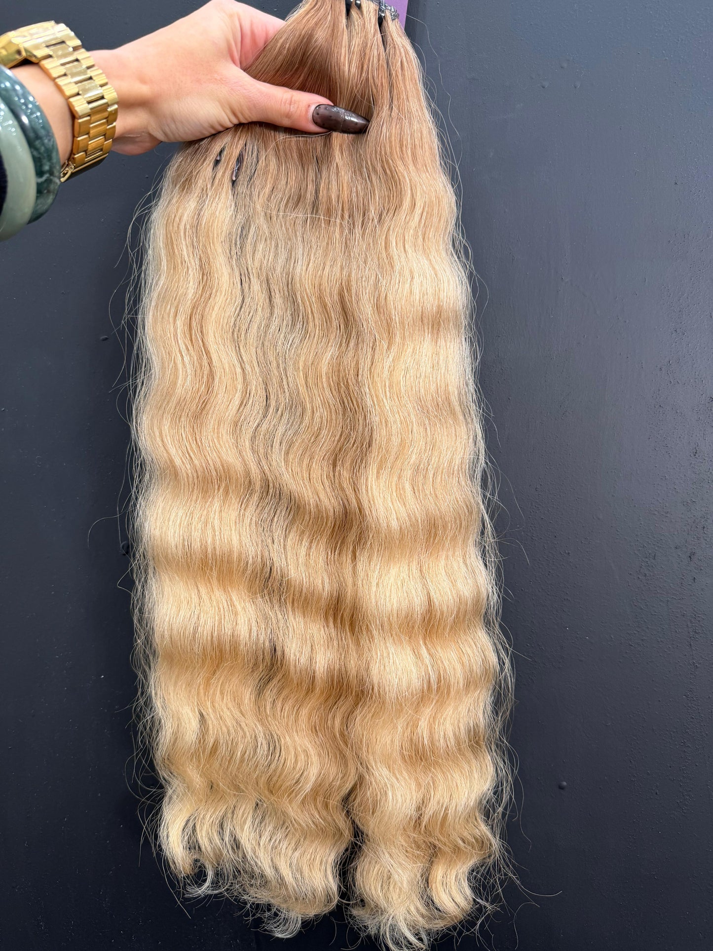 COLORED SLAVIC MIX BLEND DEEP WAVE/CURLY 54cm : 78g