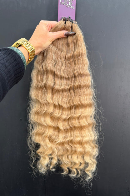 COLORED SLAVIC MIX BLEND CURLY 50cm : 58g