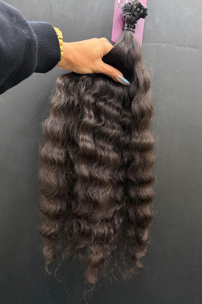 VIRGIN SLAVIC CURLY 55cm : 65g