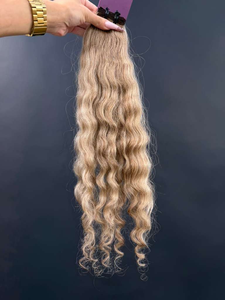 PRE-BONDED VIRGIN SLAVIC CURLY 47cm : 52g