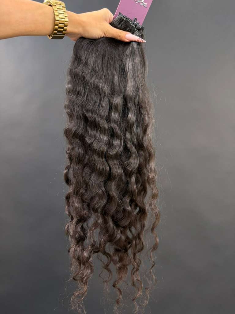 PRE-BONDED COLORED SLAVIC CURLY 58cm : 102g