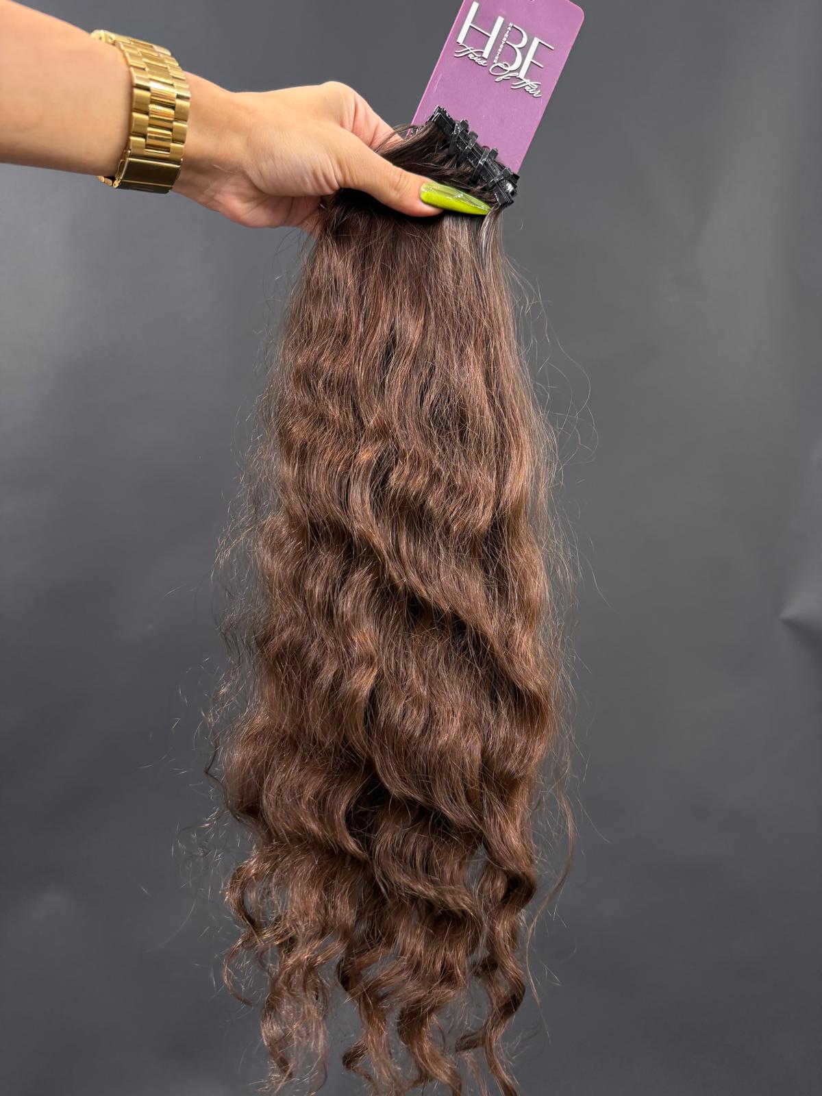 PRE-BONDED STRIPS VIRGIN SLAVIC DEEP WAVE 45cm : 68g