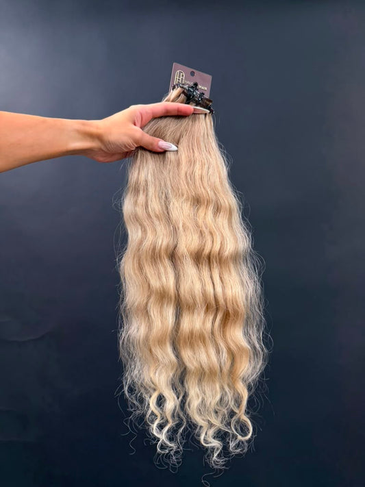 PRE-BONDED COLORED SLAVIC CURLY 47cm : 100g