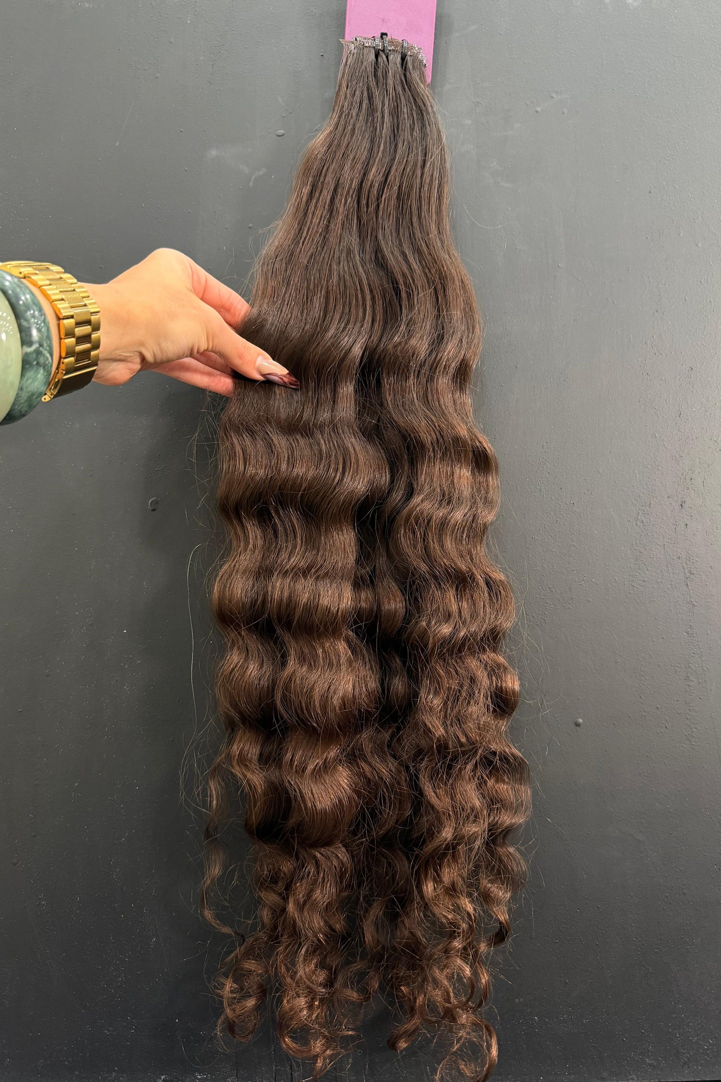 PRE-BONDED VIRGIN SLAVIC CURLY 62cm : 91g