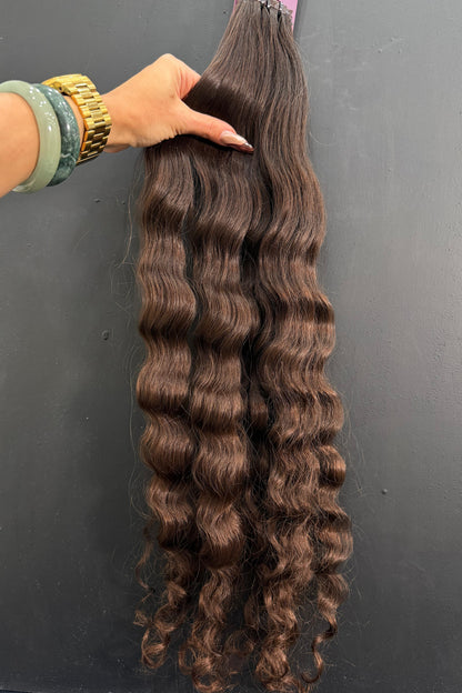 PRE-BONDED VIRGIN SLAVIC CURLY 62cm : 91g