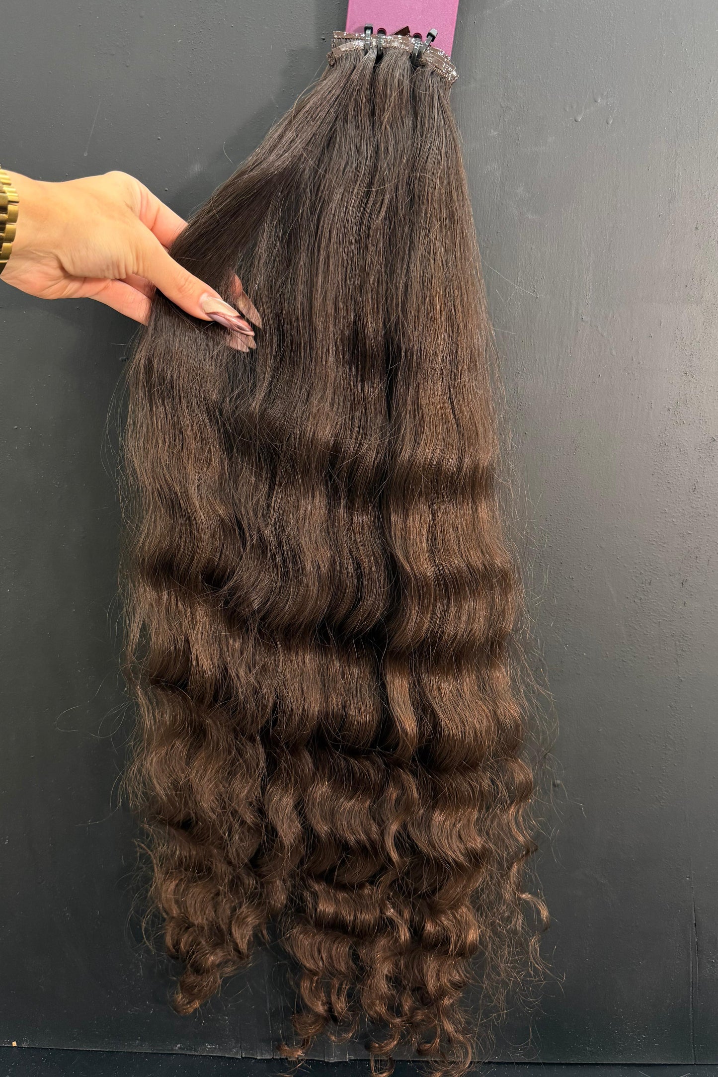 VIRGIN SLAVIC CURLY 63cm : 121g