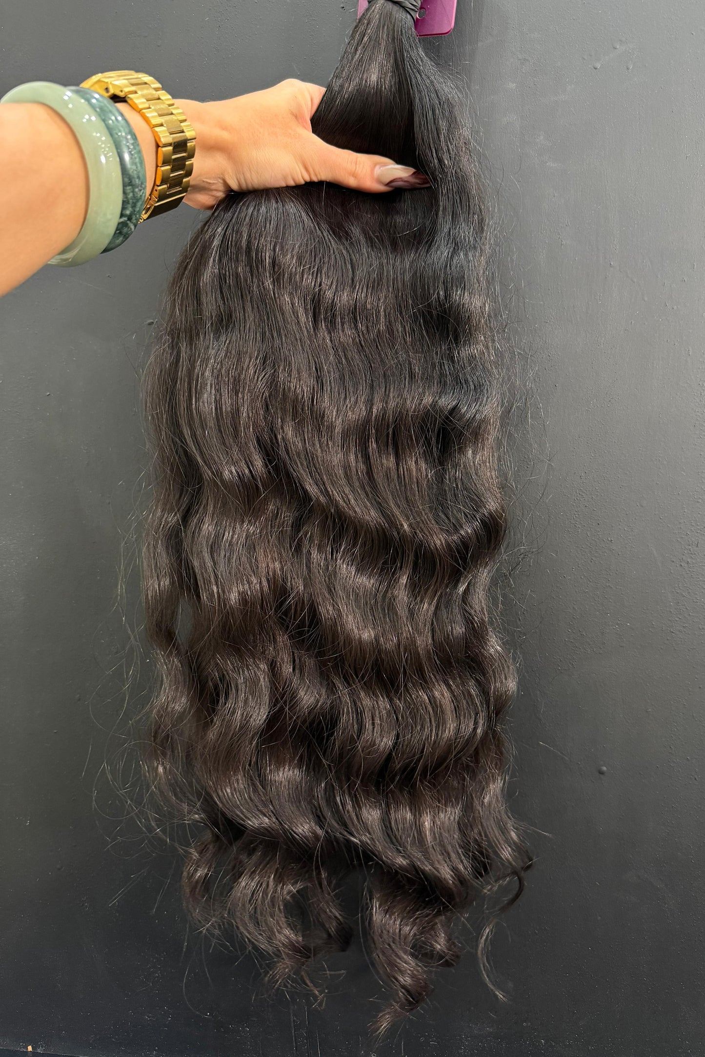VIRGIN SLAVIC DEEP WAVE/CURLY 62cm : 180g