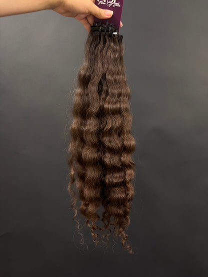 PRE-BONDED VIRGIN SLAVIC CURLY 51cm : 99g