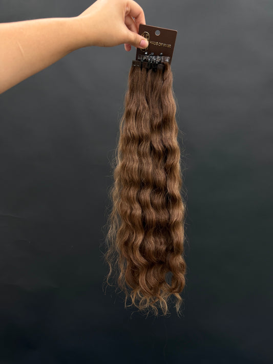 PRE-BONDED COLORED SLAVIC WAVY 43cm : 78g