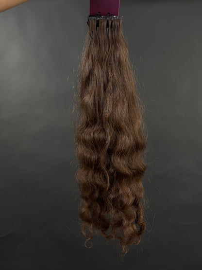 PRE-BONDED VIRGIN SLAVIC CURLY 46cm : 77g