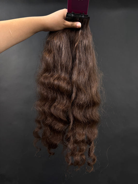 PRE-BONDED VIRGIN SLAVIC CURLY 46cm : 77g