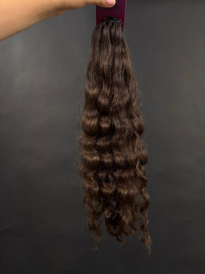 PRE-BONDED VIRGIN SLAVIC CURLY 49cm : 77g