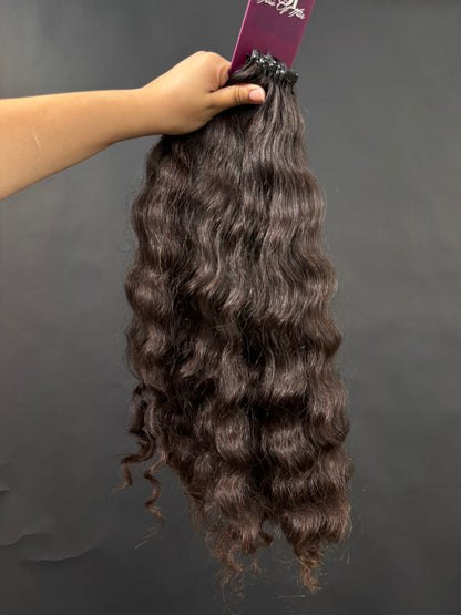 PRE-BONDED VIRGIN SLAVIC CURLY 49cm : 78g