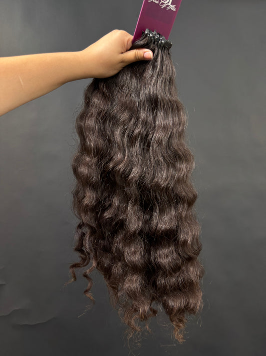 PRE-BONDED VIRGIN SLAVIC CURLY 49cm : 78g