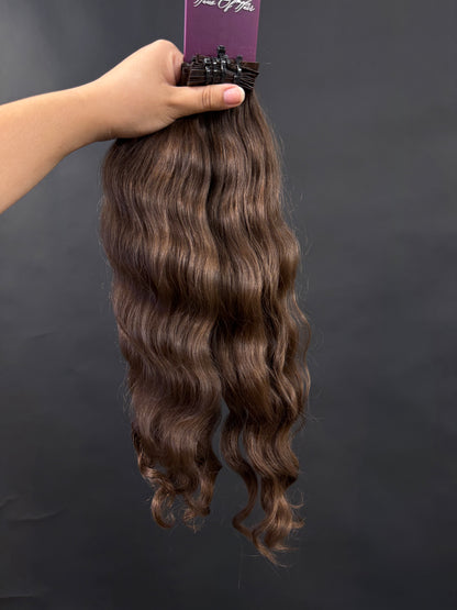PRE BONDED STRIPS VIRGIN SLAVIC WAVY 43cm : 66g