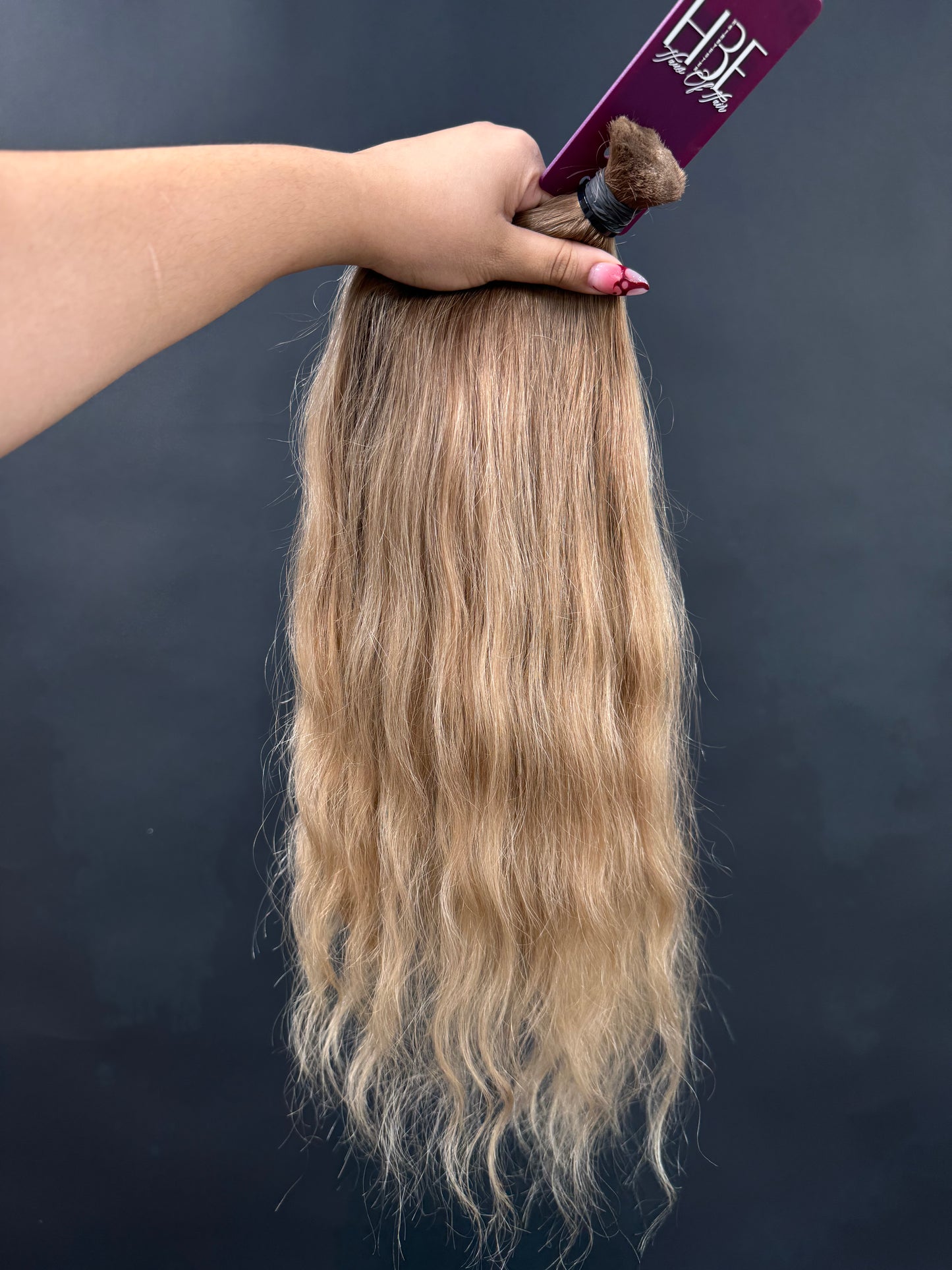 BULK COLORED SLAVIC SLIGHT WAVE 50cm : 123g