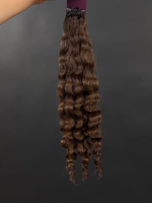 PRE-BONDED COLORED SLAVIC CURLY 52cm : 102g