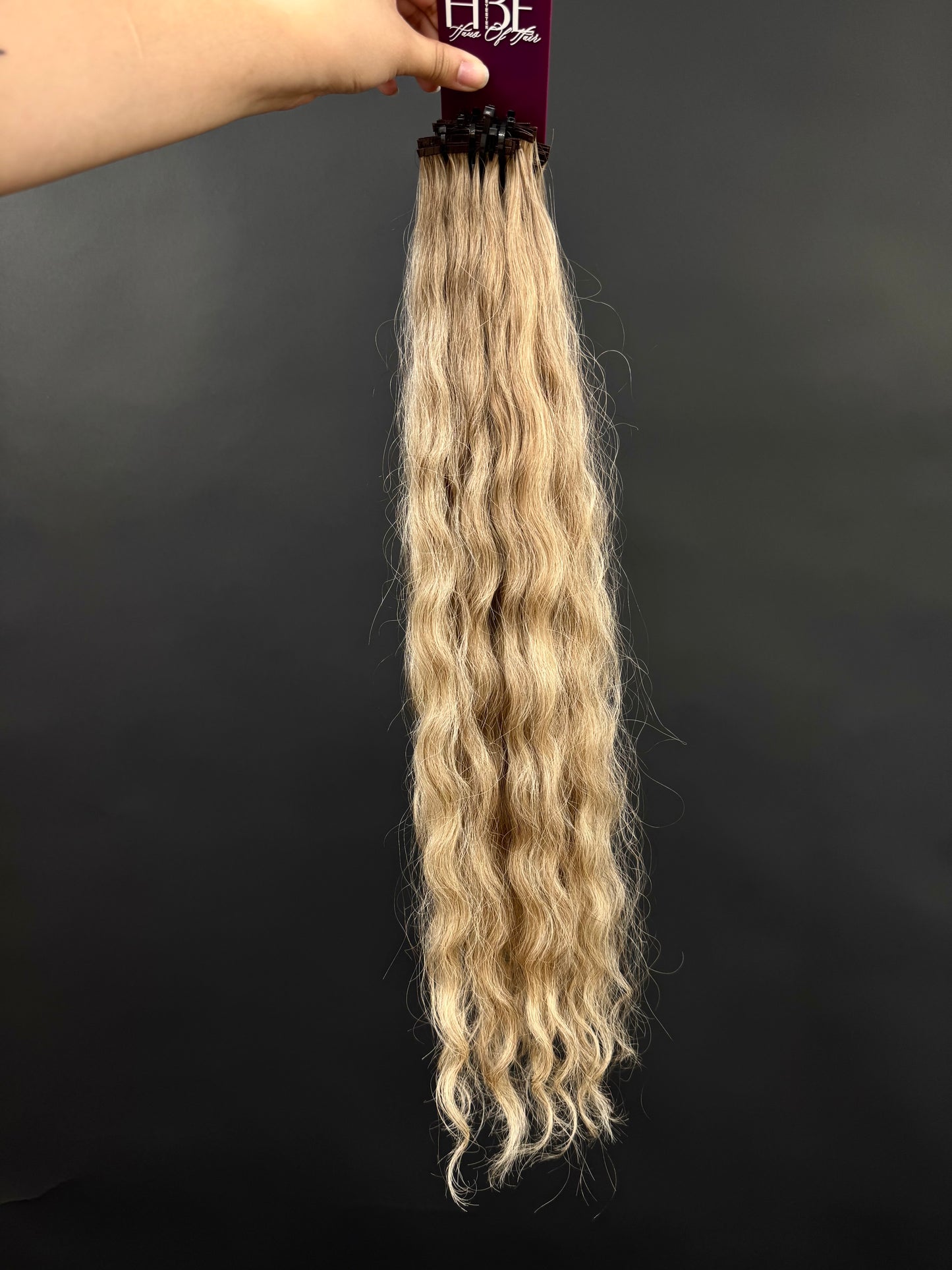 PRE-BONDED VIRGIN SLAVIC WAVY CURLY 58cm : 112g