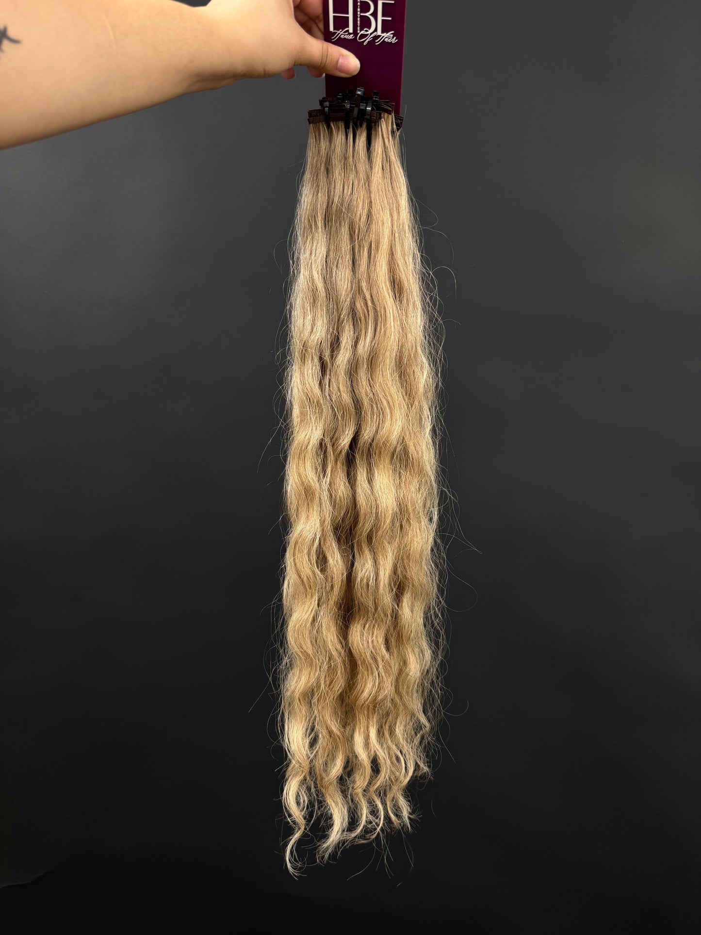 PRE-BONDED VIRGIN SLAVIC WAVY CURLY 58cm : 112g