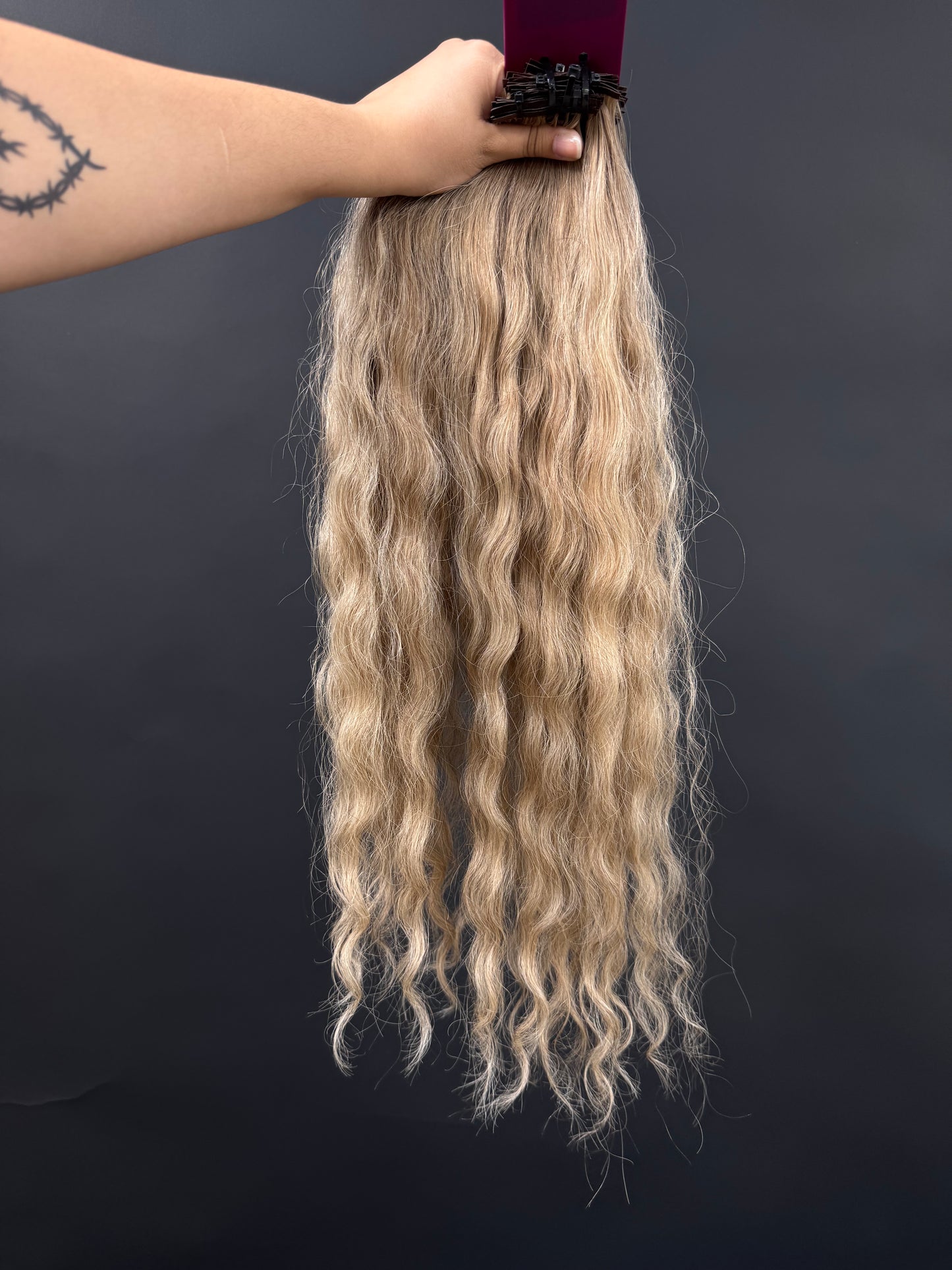 PRE-BONDED VIRGIN SLAVIC WAVY CURLY 58cm : 112g