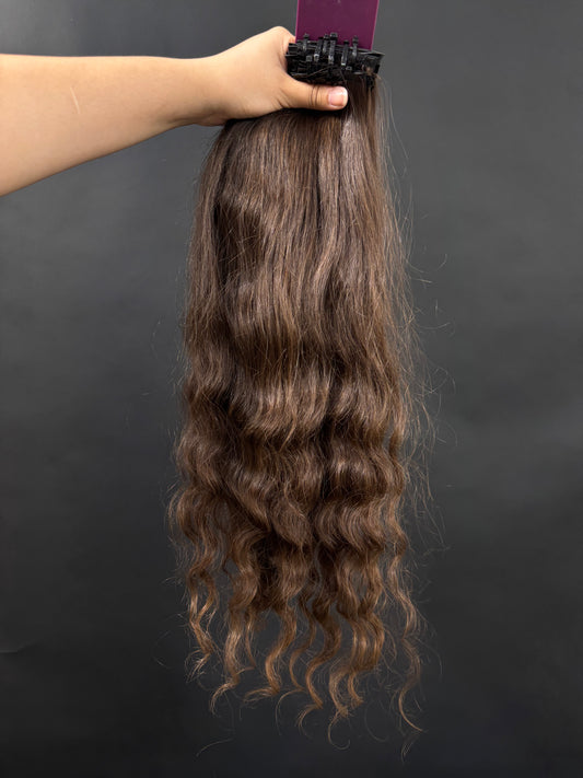 PRE-BONDED VIRGIN SLAVIC CURLY 53cm : 104g