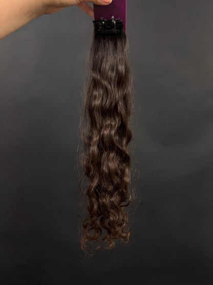 PRE-BONDED VIRGIN SLAVIC CURLY 45cm : 64g