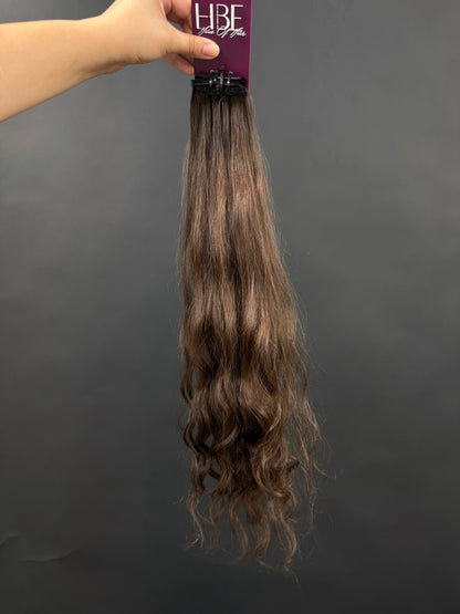 PRE-BONDED VIRGIN SLAVIC CURLY/DEEP WAVE 52cm : 71g