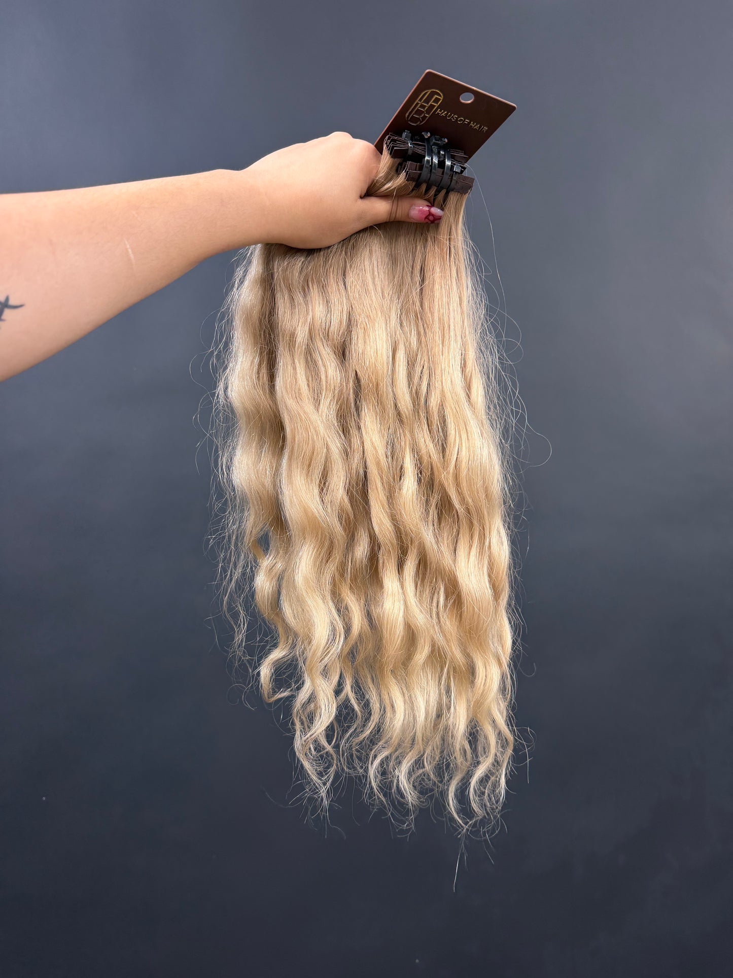 PRE-BONDED COLORED SLAVIC WAVY STRAIGHT 44cm : 102g
