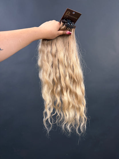 PRE-BONDED COLORED SLAVIC WAVY STRAIGHT 44cm : 102g