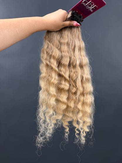 PRE-BONDED COLORED SLAVIC CURLY 46cm : 83g