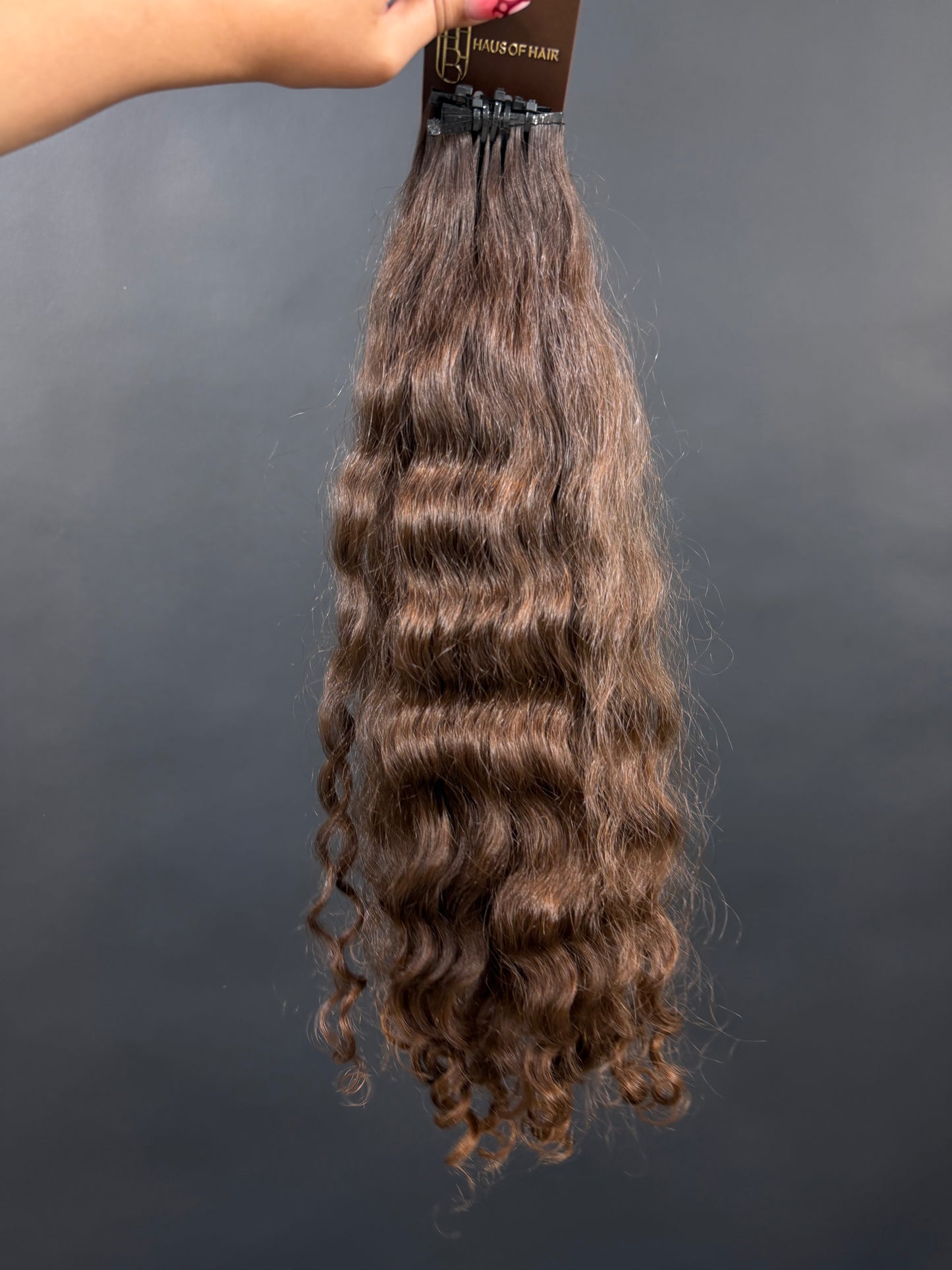 PRE-BONDED VIRGIN SLAVIC CURLY 46cm : 113g