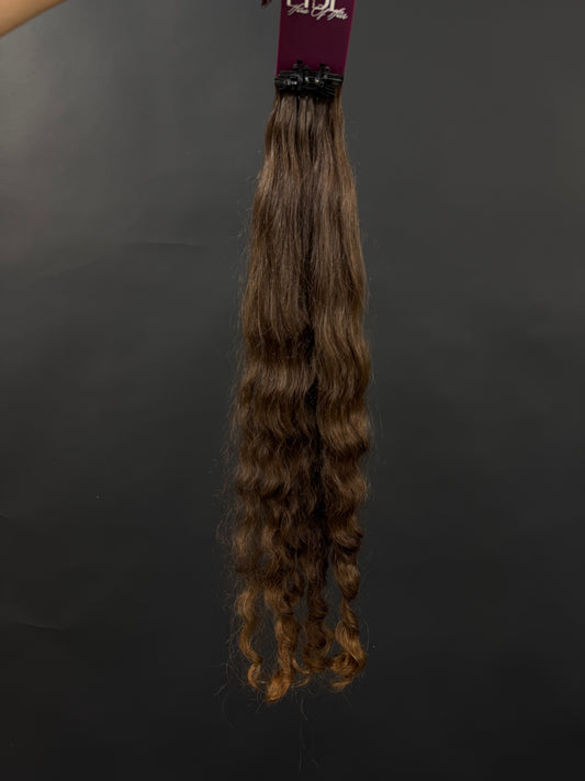 PRE-BONDED VIRGIN SLAVIC CURLY 61cm : 73g