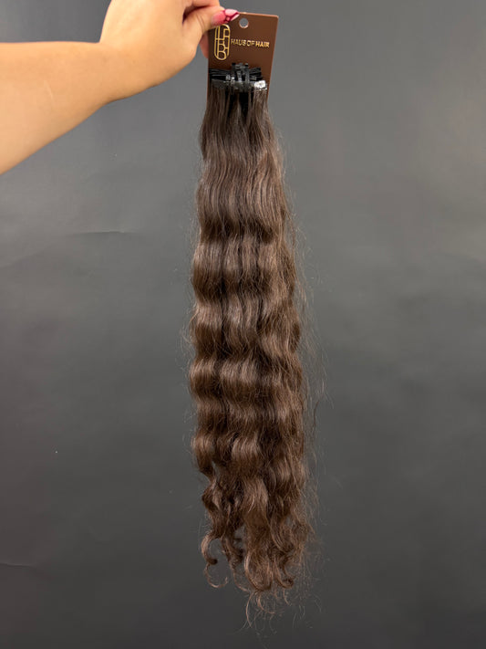 PRE-BONDED VIRGIN SLAVIC DEEP WAVY 55cm : 77g