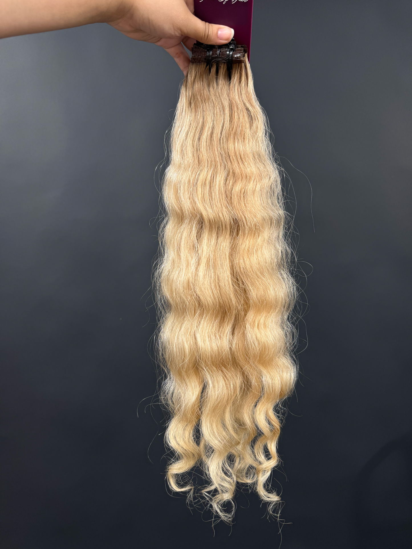 PRE-BONDED COLORED SLAVIC CURLY 44cm : 70g