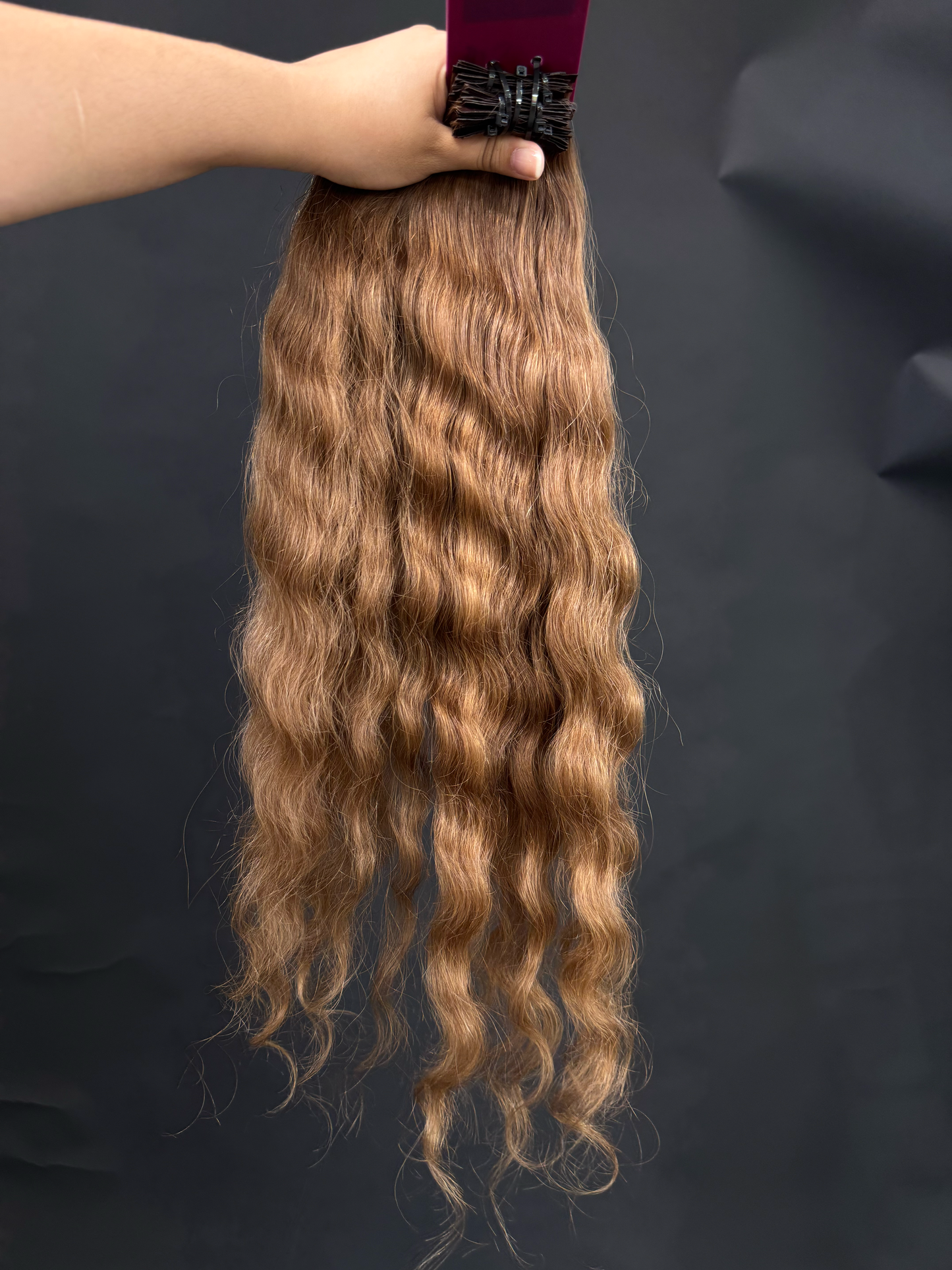 PRE-BONDED COLORED SLAVIC CURLY 52cm :88g