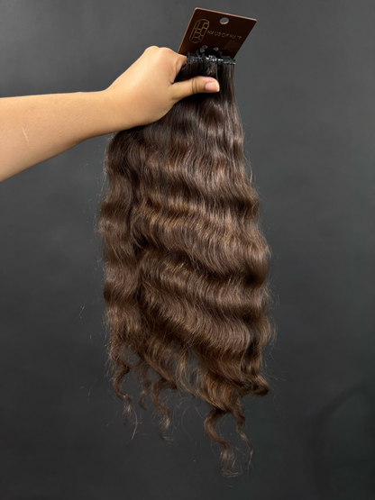 PRE-BONDED VIRGIN SLAVIC CURLY 44cm : 53g