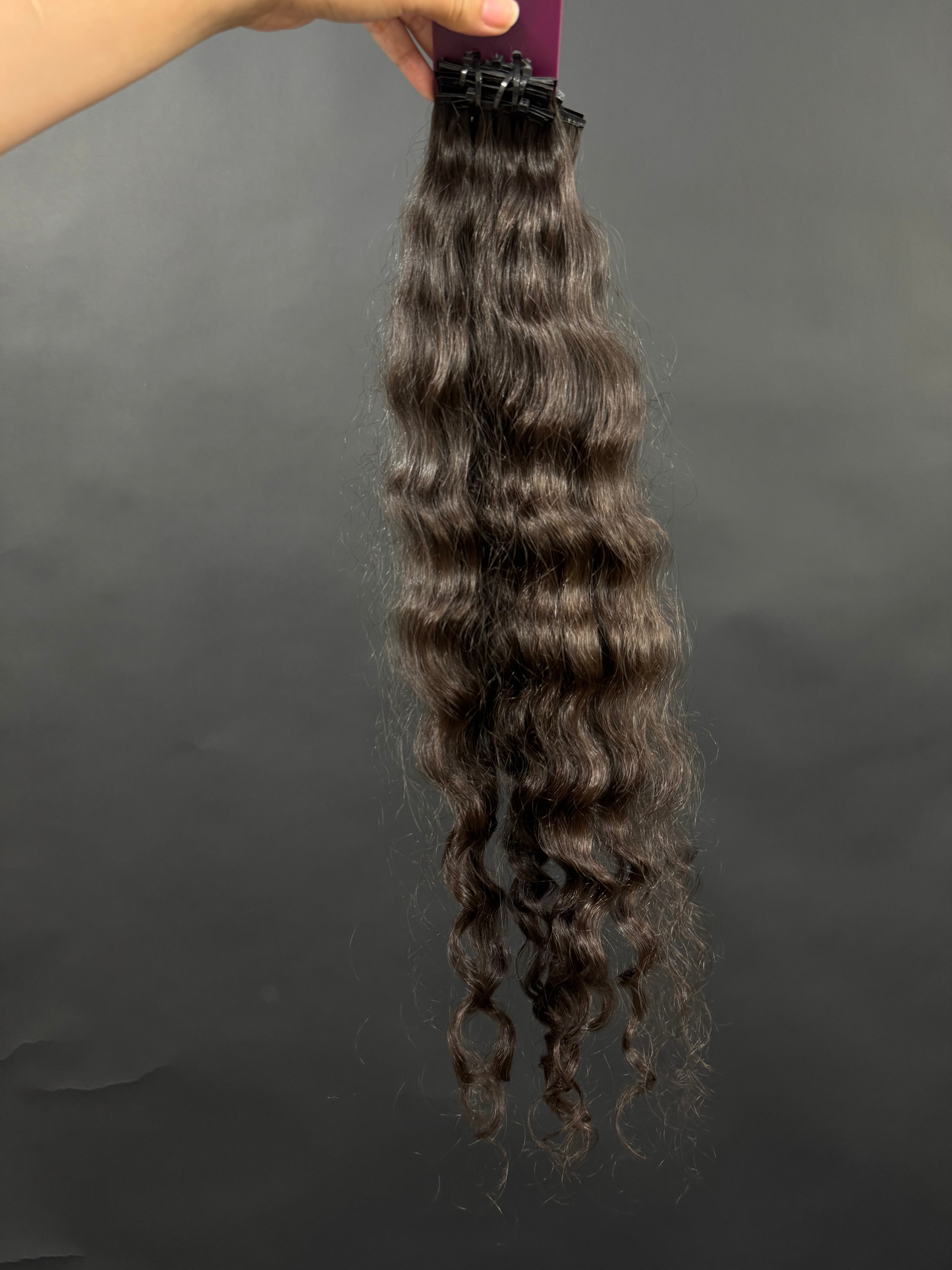 PRE-BONDED VIRGIN SLAVIC CURLY 55cm : 66g