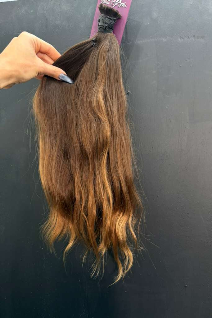 BULK VIRGIN SLAVIC SRAIGHT SLIGHT BODY WAVE 45cm : 100g