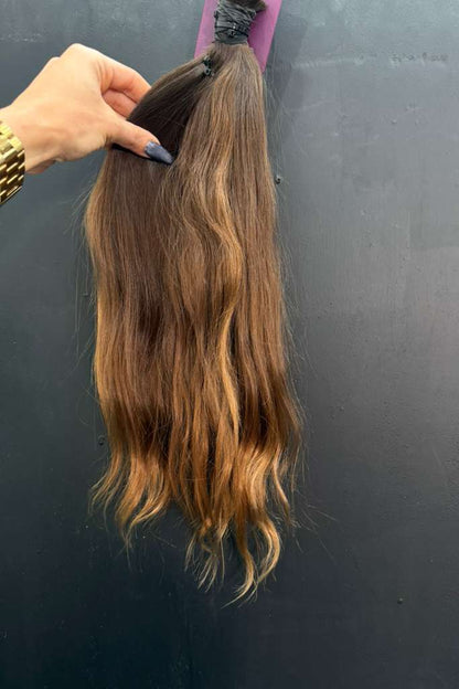 BULK VIRGIN SLAVIC SRAIGHT SLIGHT BODY WAVE 45cm : 100g