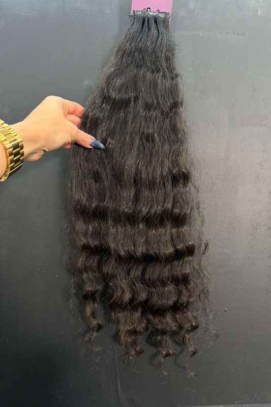 PRE-BONDED VIRGIN SLAVIC CURLY 53cm : 64g