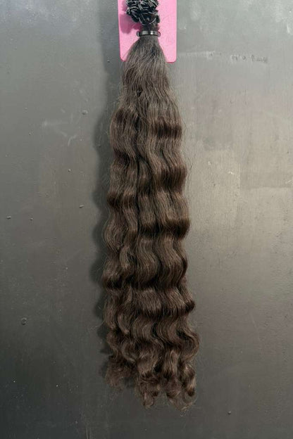 PRE-BONDED VIRGIN SLAVIC CURLY 44cm : 43g