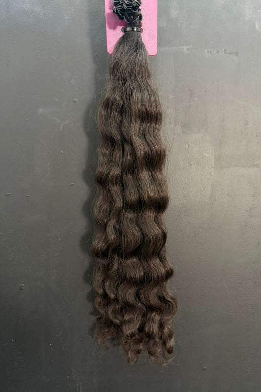 PRE-BONDED VIRGIN SLAVIC CURLY 44cm : 43g