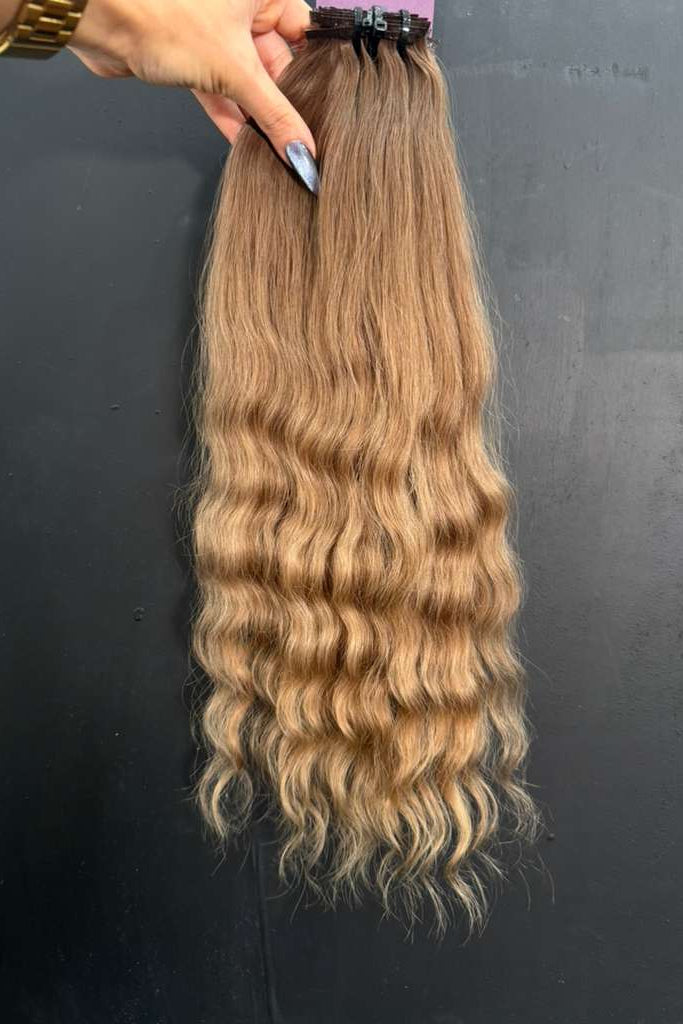 PRE-BONDED COLORED SLAVIC DEEP WAVE 46cm : 81g