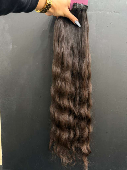 PRE-BONDED VIRGIN SLAVIC DEEP WAVE CURLY 60cm : 60g