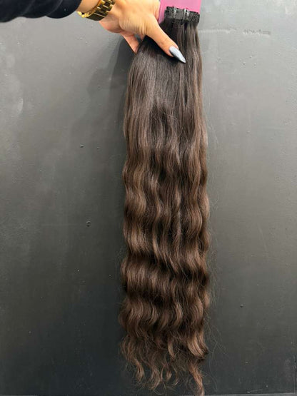 PRE-BONDED VIRGIN SLAVIC DEEP WAVE CURLY 60cm : 60g