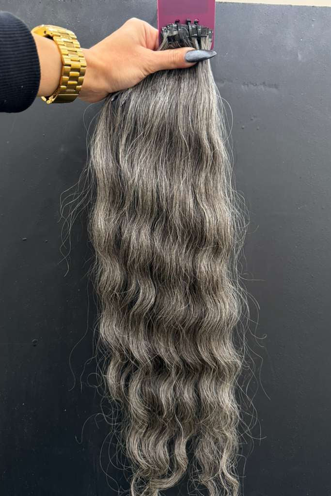 PRE-BONDED VIRGIN SLAVIC CURLY 58cm : 41g