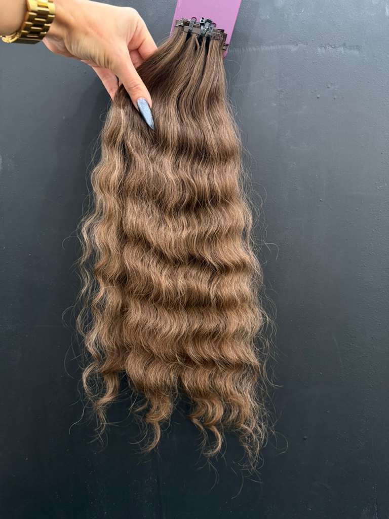 PRE-BONDED COLORED SLAVIC CURLY 45cm : 54g