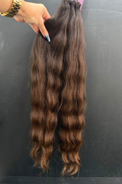 PRE-BONDED VIRGIN SLAVIC DEEP WAVE CURLY 58cm : 59g